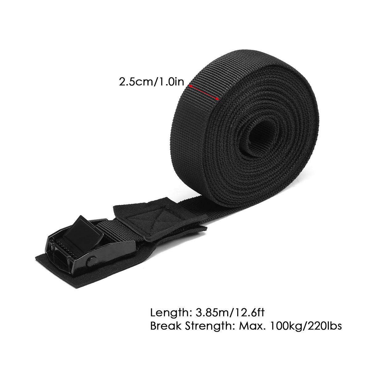2 PCS Tie Down Strap Lashing Strap Cargo Tie-Down Strap With
