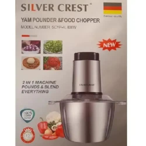 Yam Pounder And Multifunctional Food Chopper - 4L - 800W