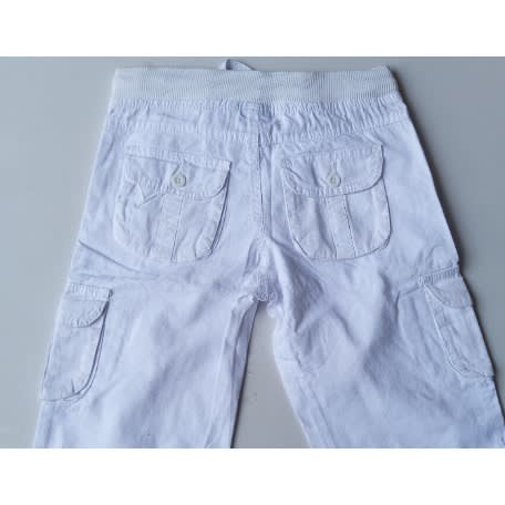 Boys Cargo Short - White
