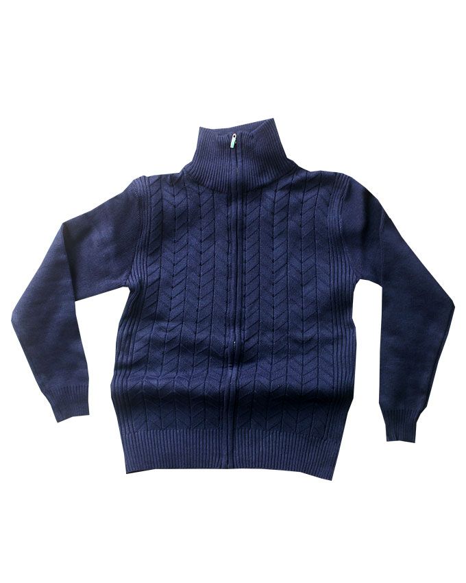 Kid's Unisex Cardigan- Navy Blue