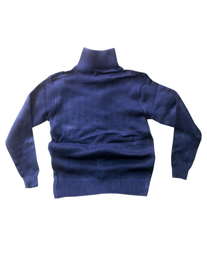 Kid's Unisex Cardigan- Navy Blue