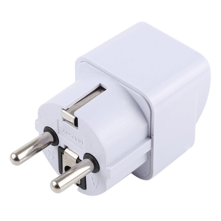 Portable Universal UK Plug To EU Plug Power Socket Travel Ch