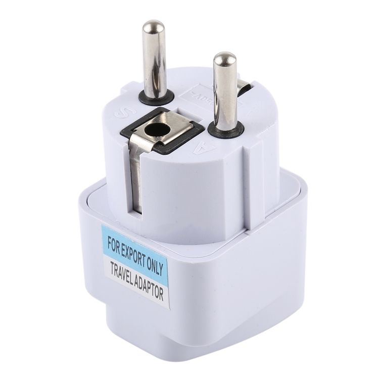 Portable Universal UK Plug To EU Plug Power Socket Travel Ch