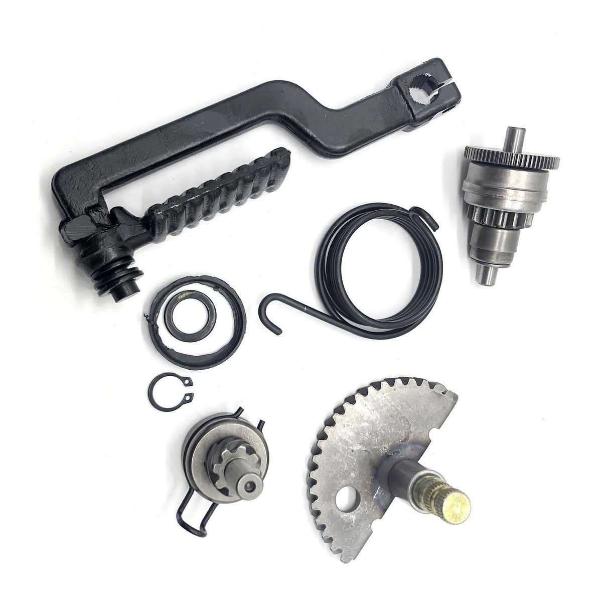 Start Gear + Start Clutch + Kick Pedal Kit + Idle Gear + Spring Replacement   for GY6 49cc 50cc 139QMB Scooter