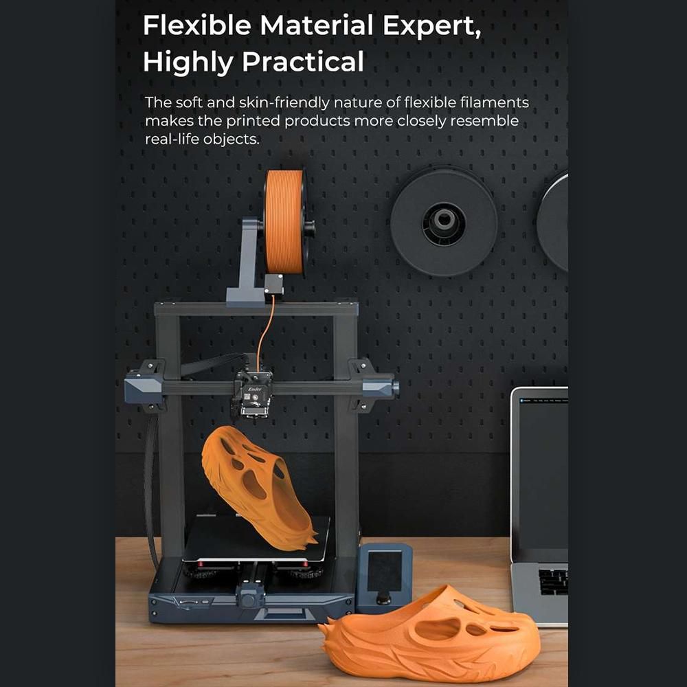 Creality Sprite Extruder Pro+ for 2.85mm Flexible Filaments TPR TPU and suitable for Ender3 Series Ender 3 S1 Series/ CR Series All Metal Body Dual-gear Feeding and Efficient Heat Dissipation