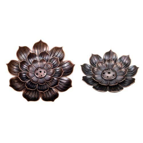 Incense Burner Alloy Lotus Censer Stick Incense