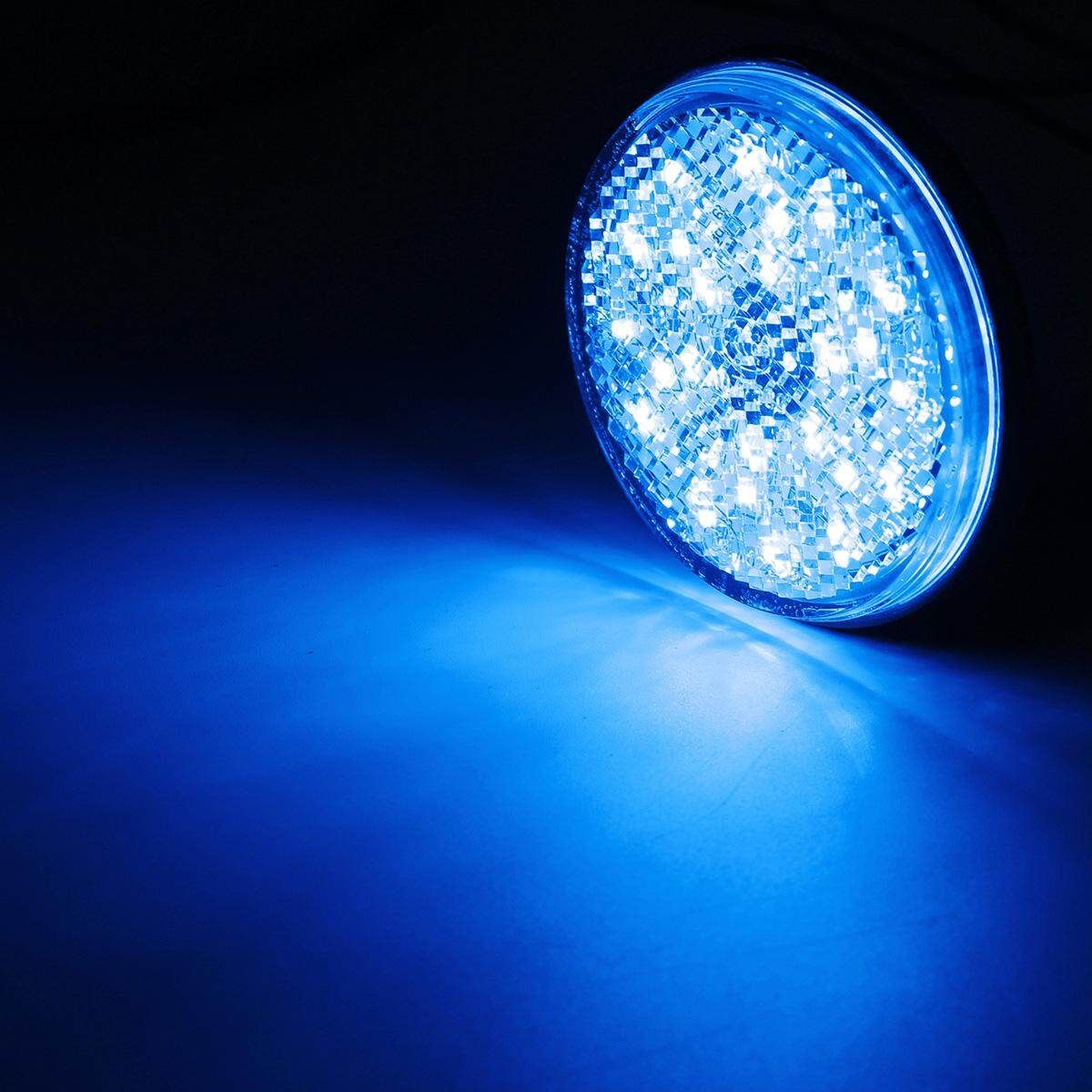 2 PCS Round Reflector LED Light Rear Tail Brake Stop Signal 12V For Toyota COROLLA Blue Blue (blue)