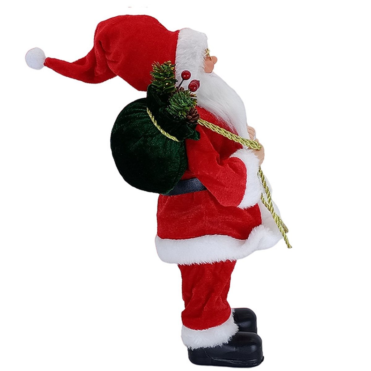 Standing Santa Claus Snowman Christmas Statue Decorations Xmas Red