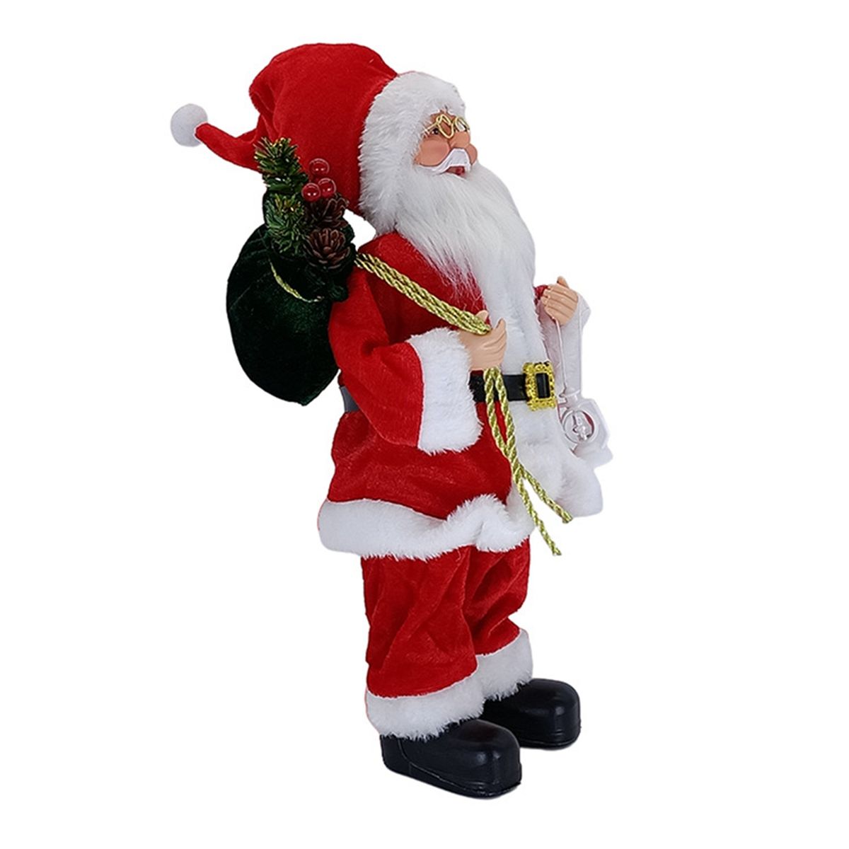 Standing Santa Claus Snowman Christmas Statue Decorations Xmas Red