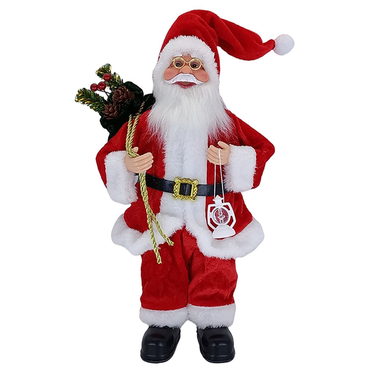 Standing Santa Claus Snowman Christmas Statue Decorations Xmas Red