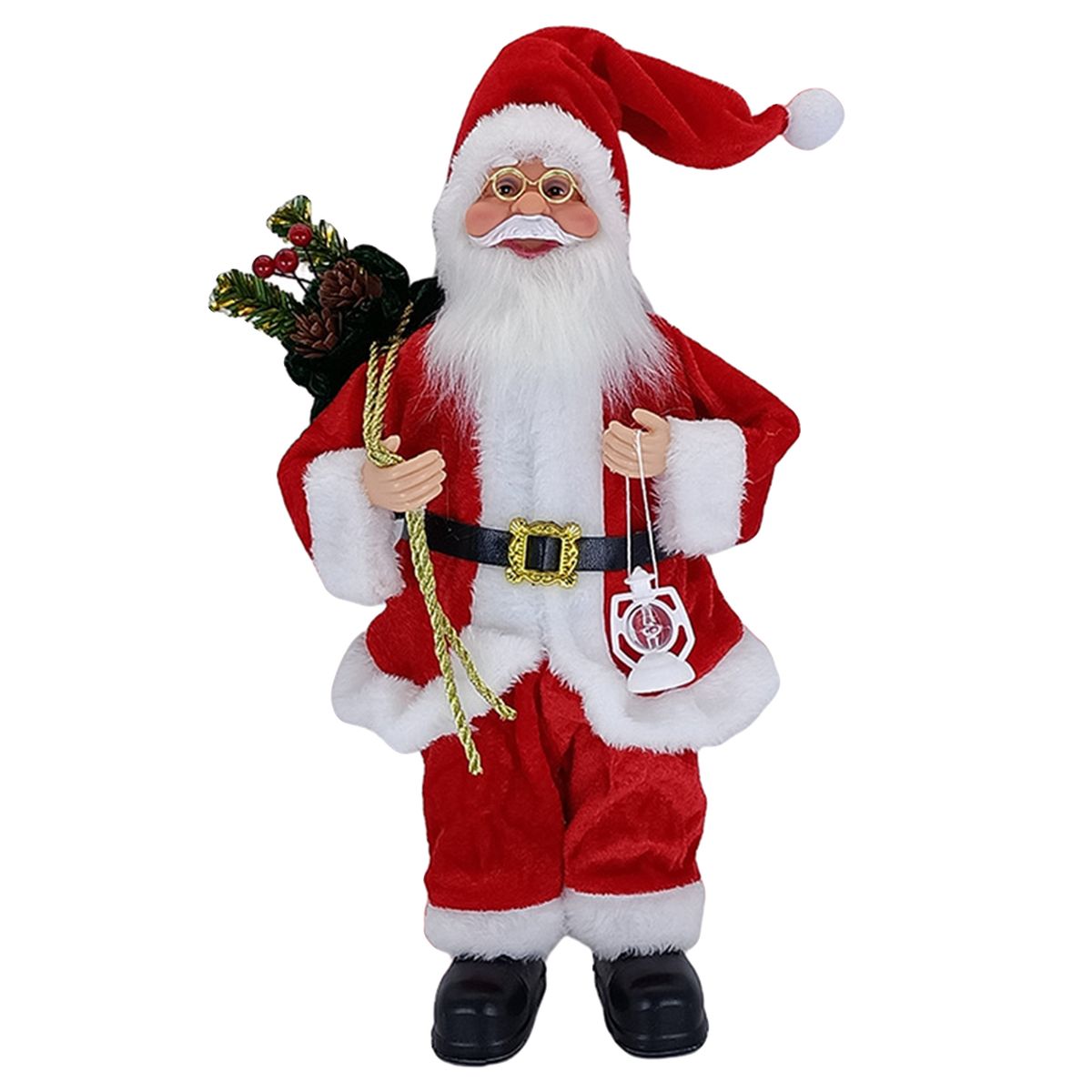 Standing Santa Claus Snowman Christmas Statue Decorations Xmas Red