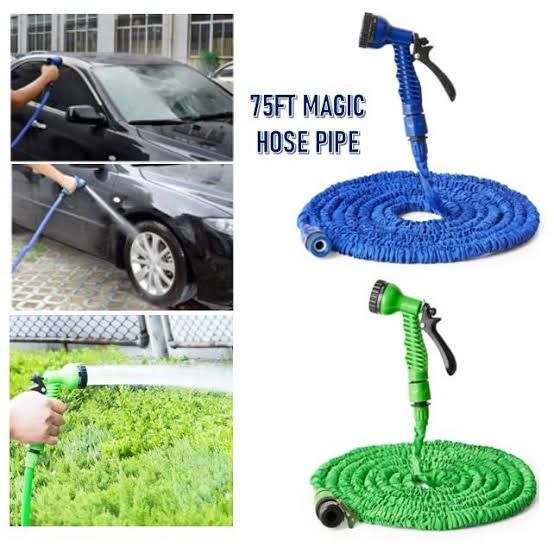 Magic Water Hose With Nozzle (75feet Long)