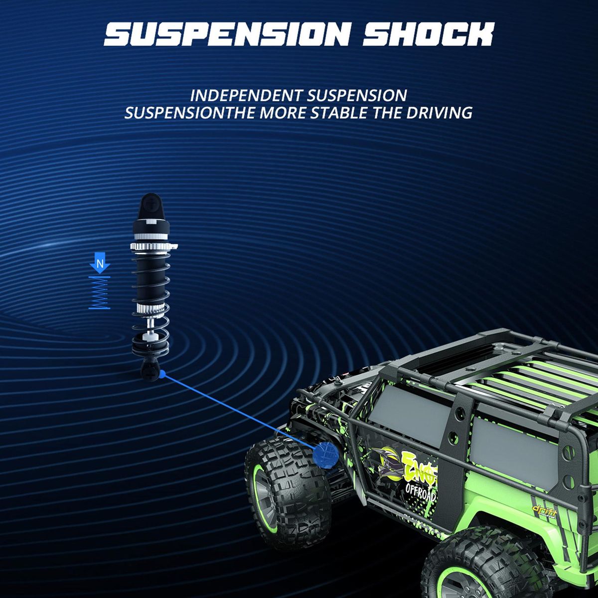 Remote Control Car 1/10 2.4GHz High Speed 65km/h All Terrain Off Road Trucks 4WD Brushless Motor Vehicle Racing Climbing Car Gifts for Kids Adults with 2 Battery