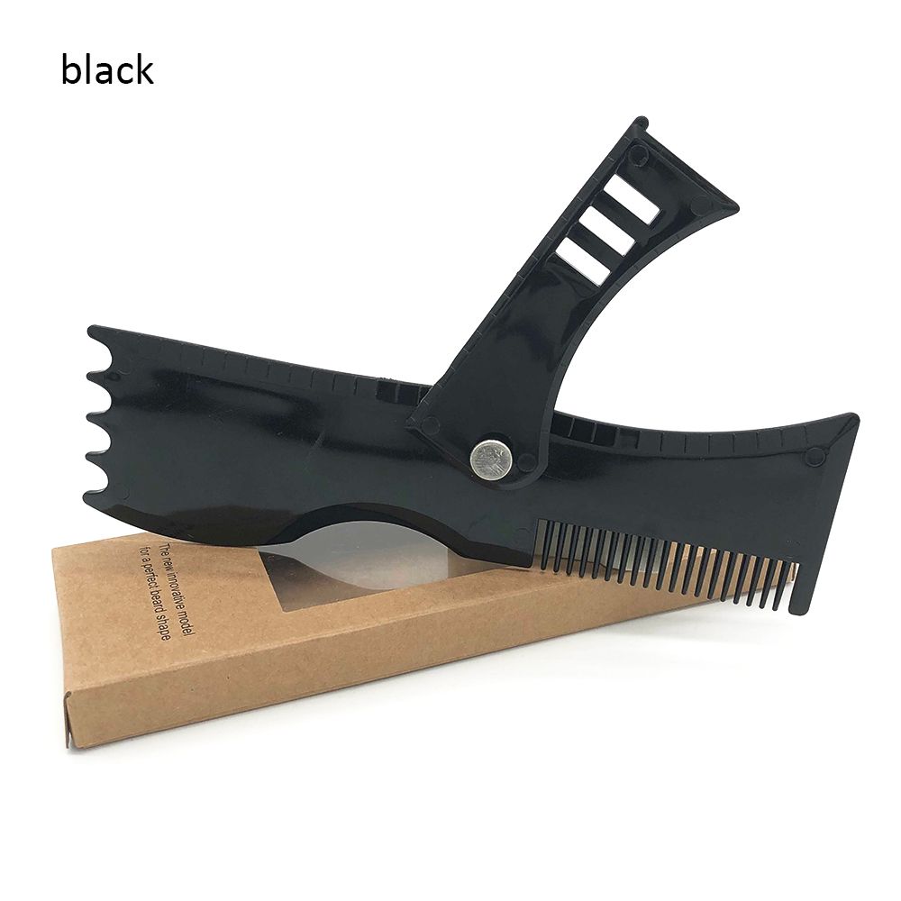 5 In 1 Men Beard Shaping Styling Template Comb Rotatable Men's Beards Combs Beauty Tool For Hair Beard Trimming Moustache Comb