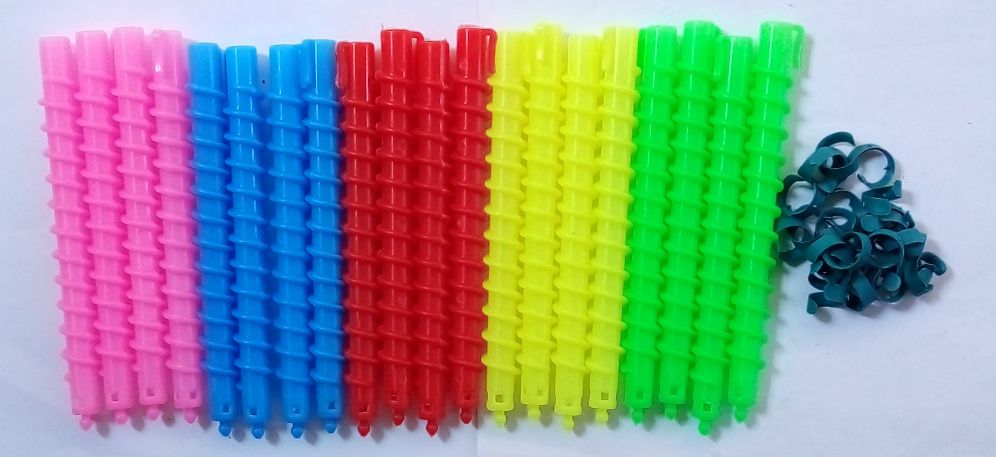20 PCS PLASTIC SPIRAL HAIR CULERS BIG