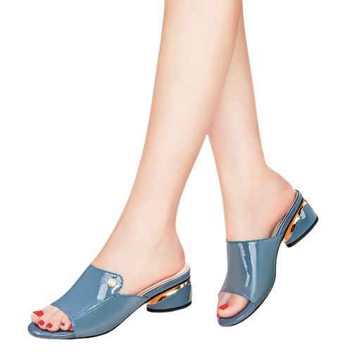 Blue Low Heel Women/ Ladies Slippers