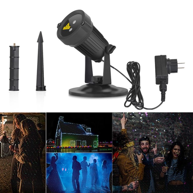 Dynamic Red + Green Laser Mini Outdoor Lamp Landscape Light