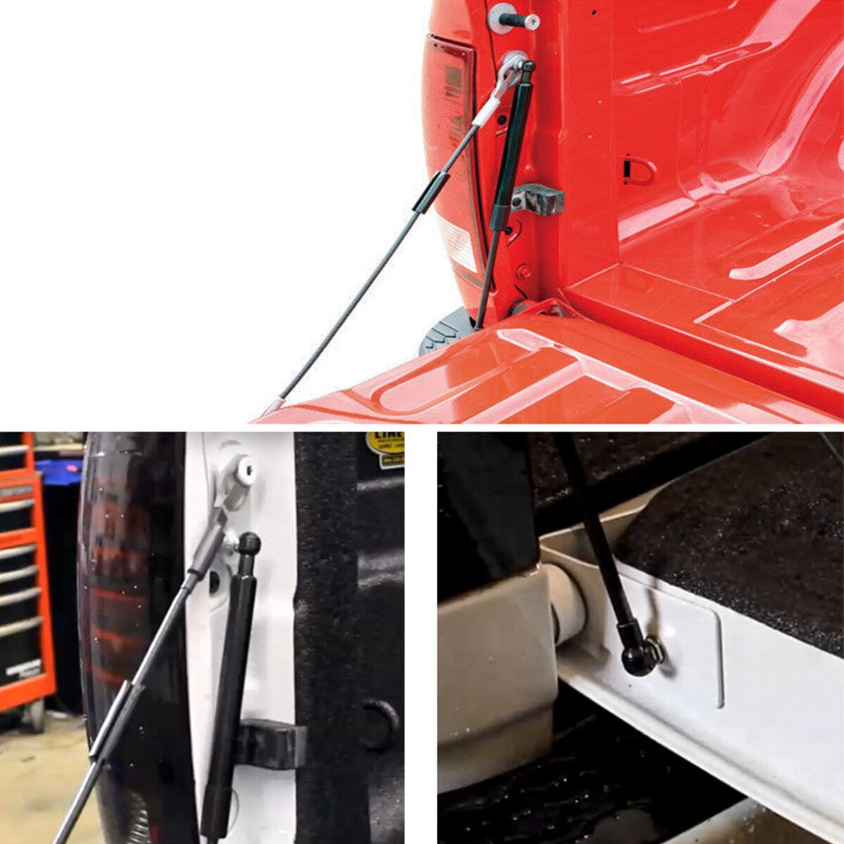 For 2019 Dodges Ram 1500 Rear Tailgate Trunk Slow Down Shock Absorber Strut Bars Spring Hydraulic Rod Gas Lift Pickup