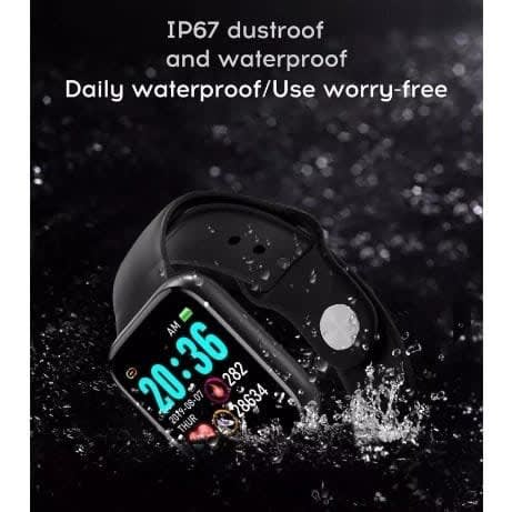 Intelligent Smart Watch - Fitness Tracker And Blood Pressure Monitor - Y68 - Black