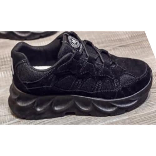 Ladies Rugged Sneakers -Black