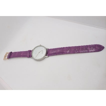 Lifesaver Unisex Leather Watch - Purple