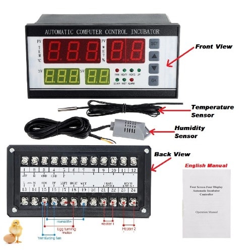 Xm-18 Automatic Controller With Temperature Humidity Sensor For Egg Incubators - 220v