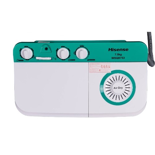 Twin Tub Washing Machine - Wsqb753 - 7.5kg Wash + 5kg Spin