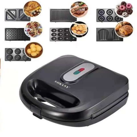 Sokany 6 In 1 Sandwich Maker Set - 750W