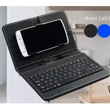 Wired Keyboard Leather Case For Android Mobile Phone 4.8-6.0