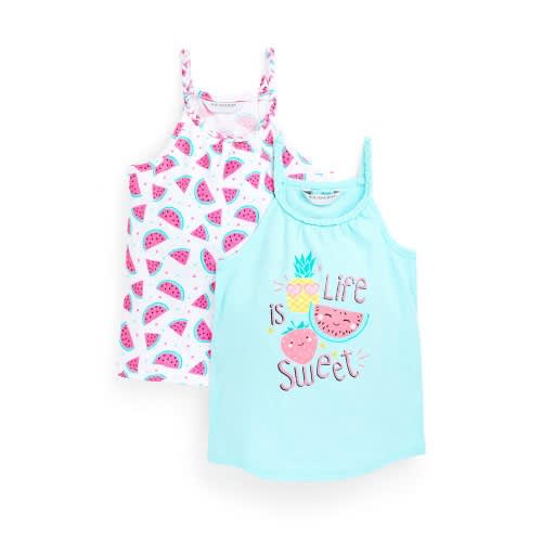 Girls Tank Tops- Pack Of 2