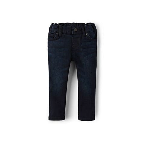 Girls Basic Skinny Jeans - Dark Blue Indigo