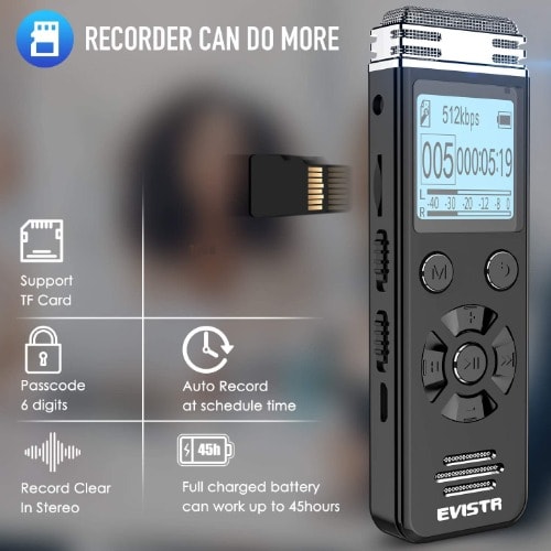 32gb Digital Voice Recorder For Lectures & Meetings