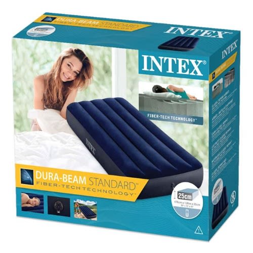 Intex Inflatable Mattress Air Bed With Free Pump