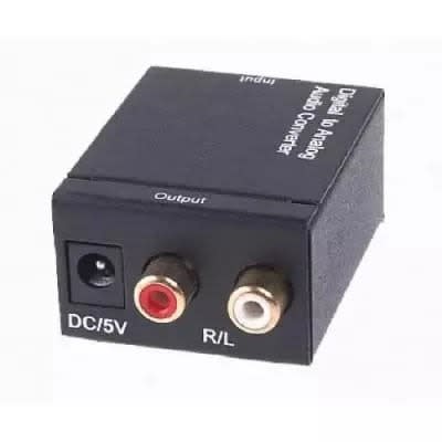 Digital To Analog Audio Converter - Black