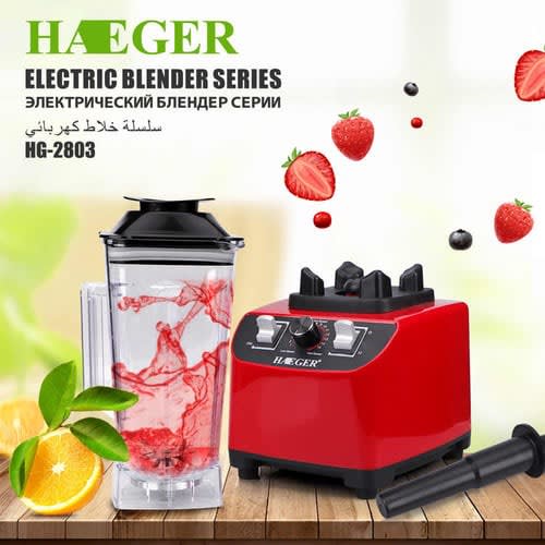 Super Electric Blender & Ice Crusher - 2l - 1800w - Hg-2803