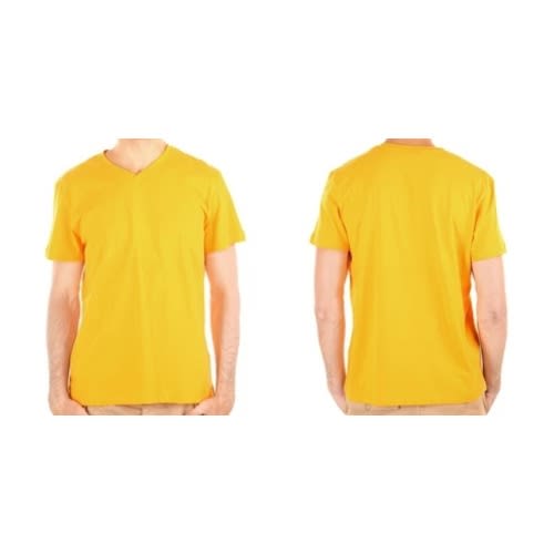 Set Of 2 Kids Unisex T-shirts  - Yellow And Navy Blue