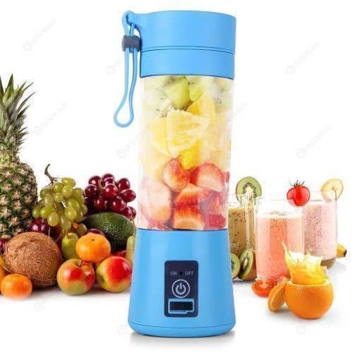 Portable Rechargeable Blender - Blue- 380ml - 2000mAh