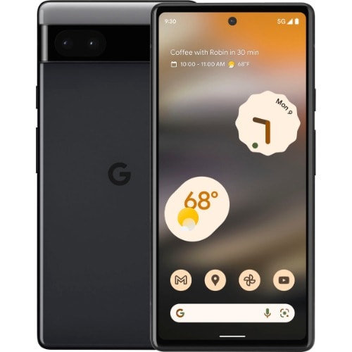 Pixel 6a 5G - 6.1" OLED - 128GB ROM - 6GB RAM - Nano-SIM - 4410mAh - Fingerprint - Charcoal