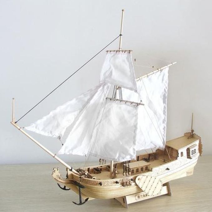 Wooden Sailing Boat Model Kit Unassembled Kit Wooden Ship Model