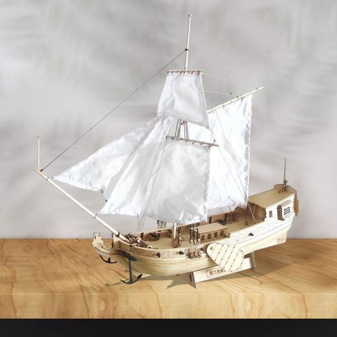 Wooden Sailing Boat Model Kit Unassembled Kit Wooden Ship Model
