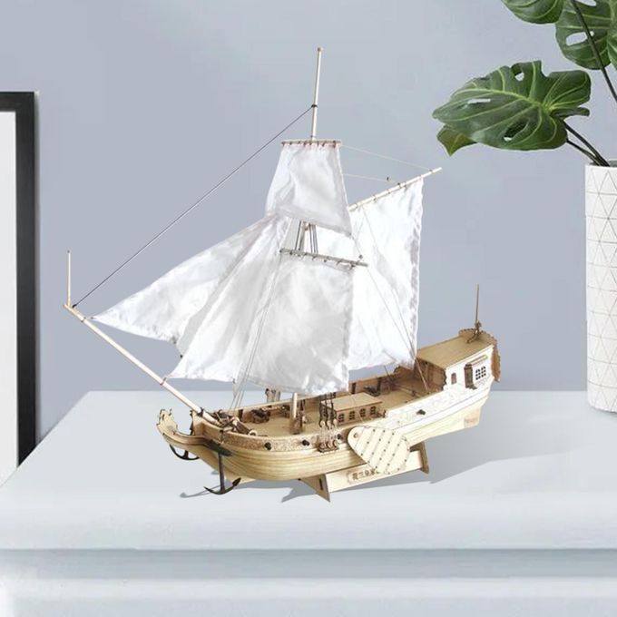 Wooden Sailing Boat Model Kit Unassembled Kit Wooden Ship Model