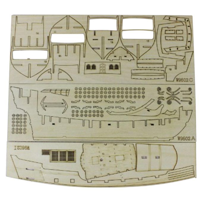 Wooden Sailing Boat Model Kit Unassembled Kit Wooden Ship Model