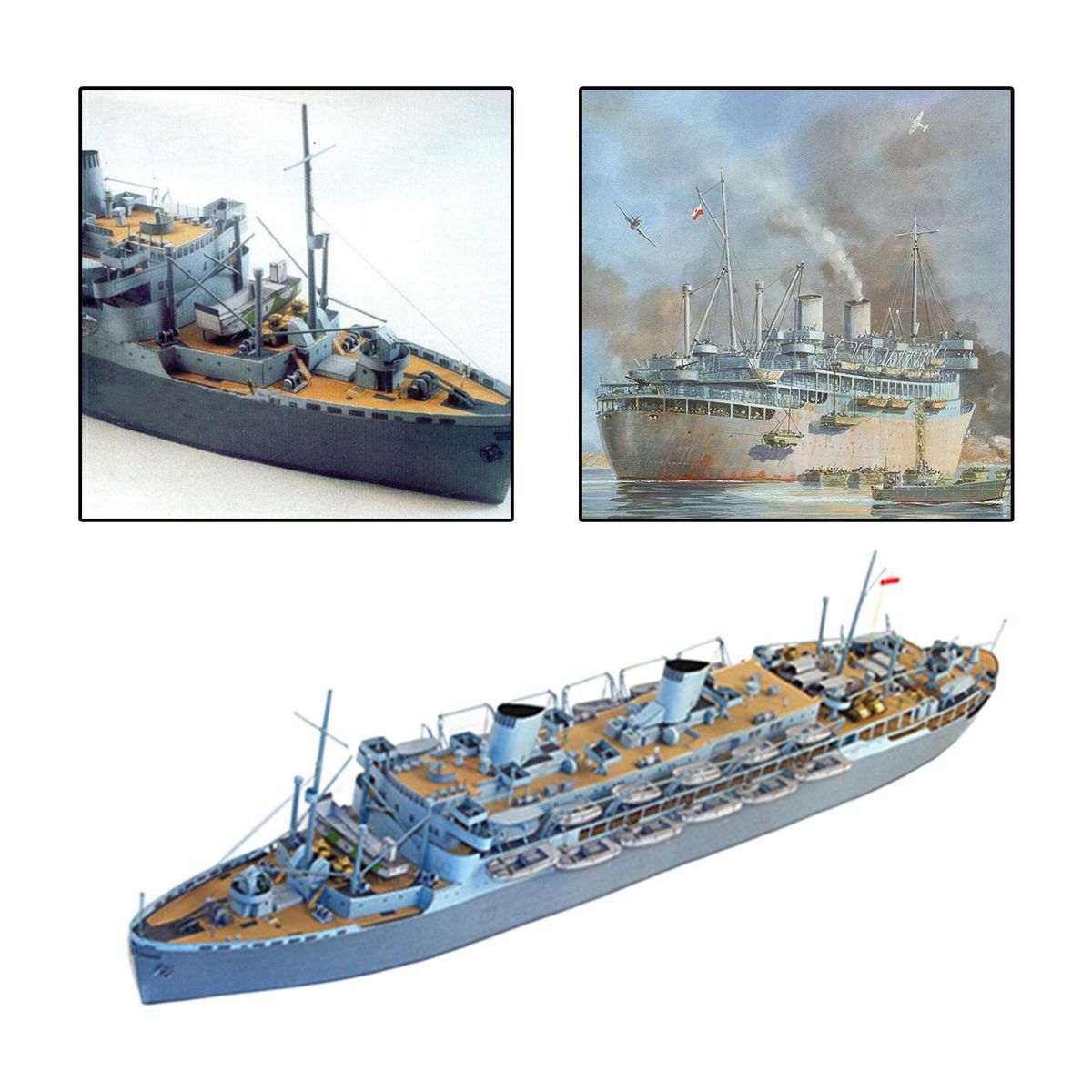 1:400 Scale Model 3D Puzzle Building DIY Cruiser For Desk Home
