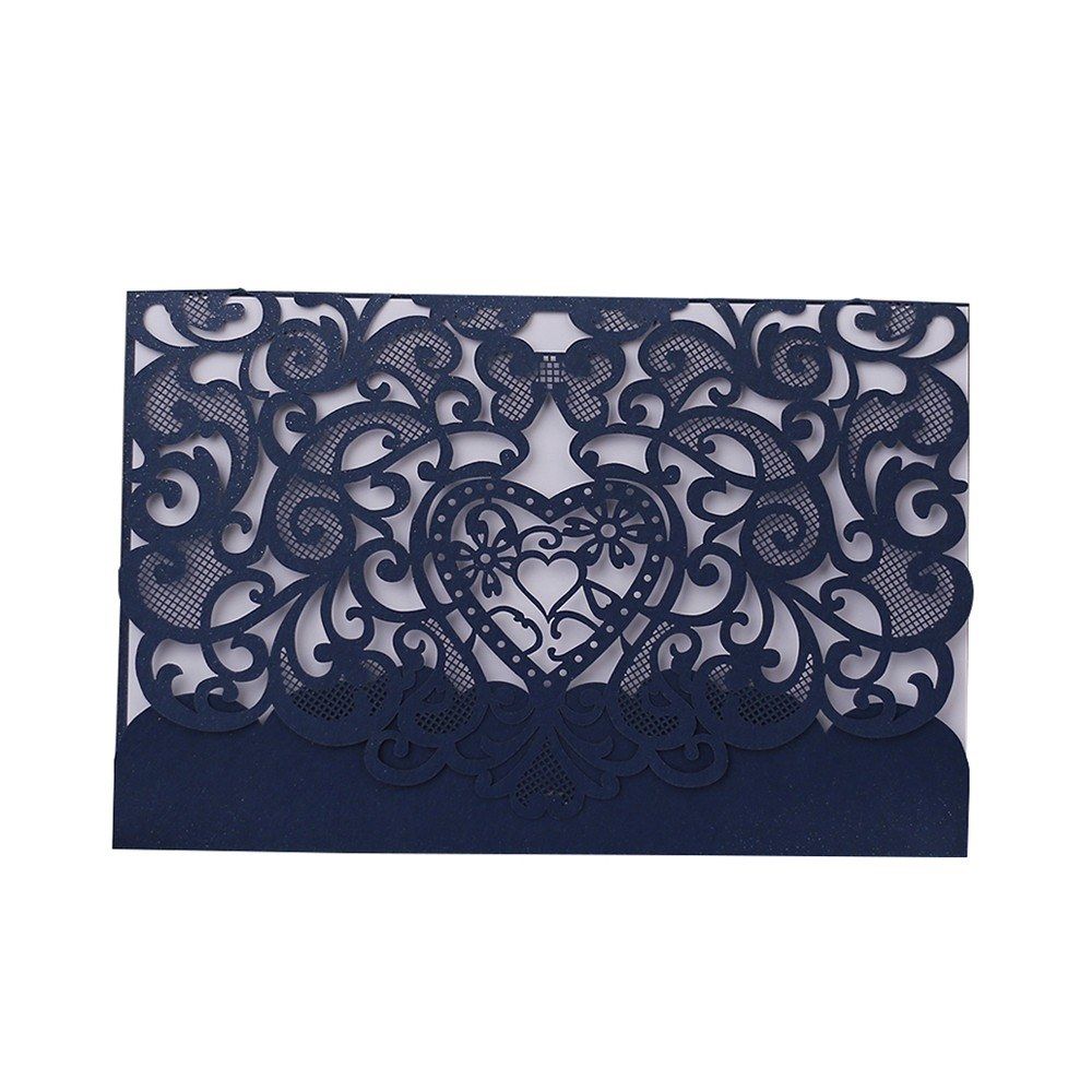 20pcs Love Pattern Invitation Cards Invitation Holders For