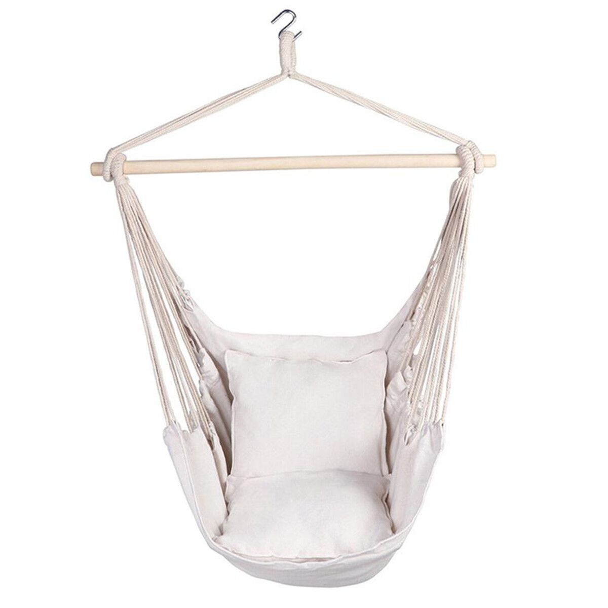 Type A/B/ 100x50cm Hanging Single Hang Chair Air Sky Chair Style Hammock Chair Swing For Indoor/Outdoor Hanging Chair+Stick