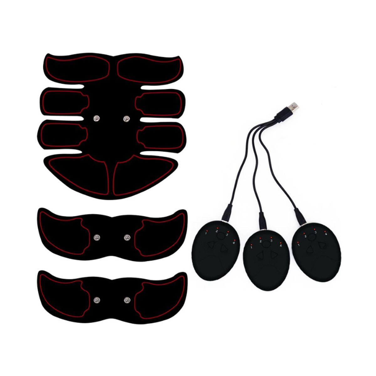 Abdominal Muscle Stimulation Trainer Abs Fitness Training Hip Muscle Massager Home Gym Weight Loss Body Slimming