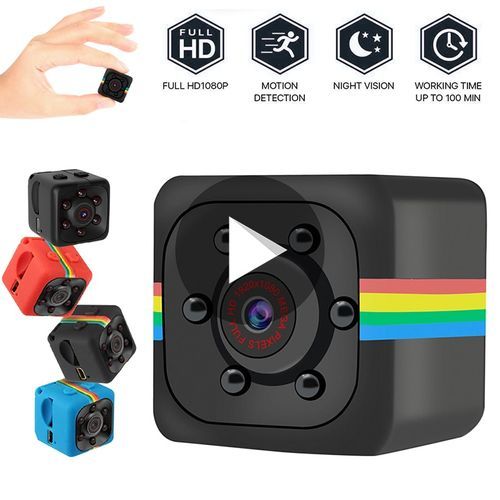 Sq11 Mini Camera HD 1080P Sensor Night Vision Camcorder Motion DVR Micro Camera Sport DV Video Small Camera Cam SQ 11 PK SQ16 (Camera And 8G TFcard)