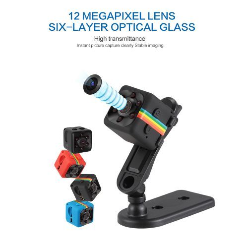 Sq11 Mini Camera HD 1080P Sensor Night Vision Camcorder Motion DVR Micro Camera Sport DV Video Small Camera Cam SQ 11 PK SQ16 (Camera And 8G TFcard)