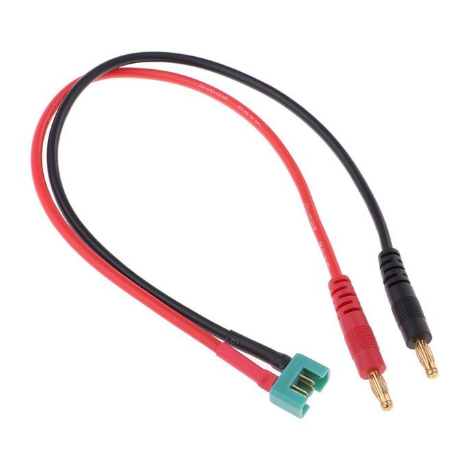 4mm Banana Bullet Connector To Male MPX Cable 14AWG 35cm For B6 B6AC