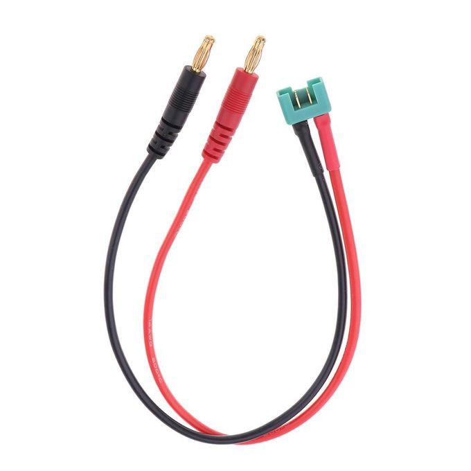 4mm Banana Bullet Connector To Male MPX Cable 14AWG 35cm For B6 B6AC